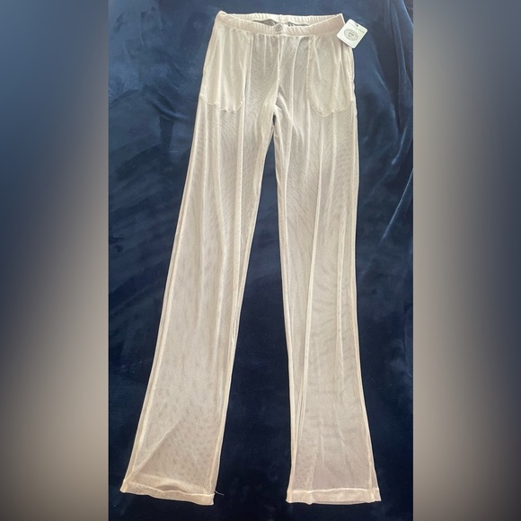 Men’s L’Homme Invisible Paris ‘Good Catch’ Mesh White Lounge Pants -Medium, NWT - Picture 6 of 8